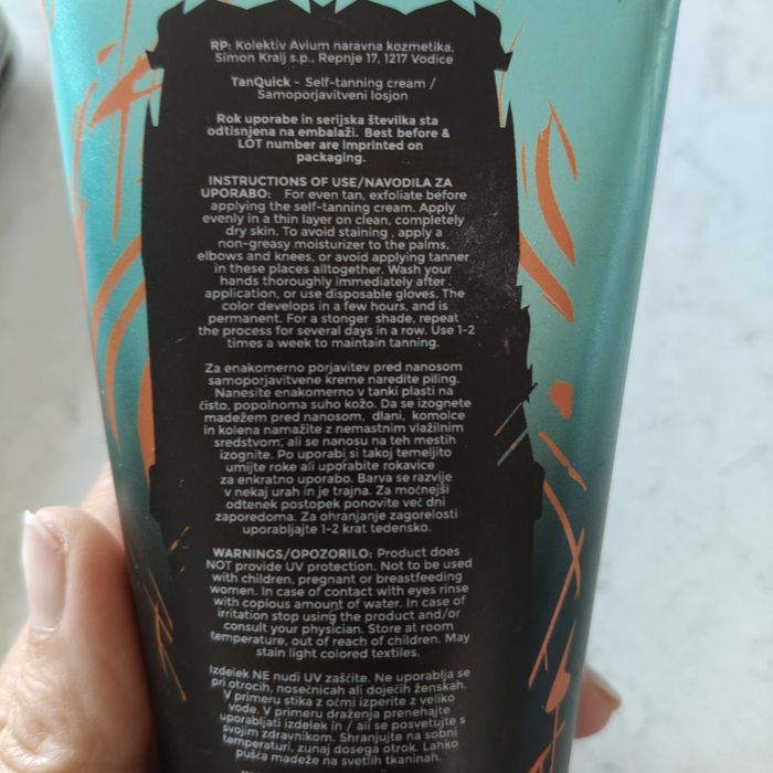 Samoopalacz pięknie pachnie kremowy naturalna opalenizna