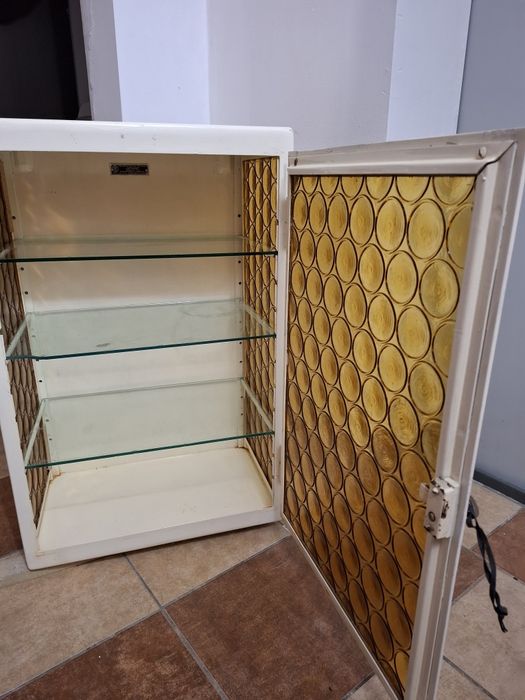 Szafka witryna loft, prl.metalowa lekarska