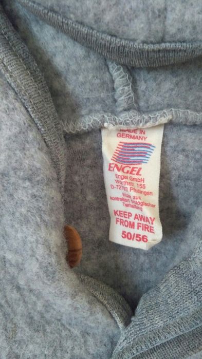 Kurteczka Engel Natur wełniana 100% merino szara d