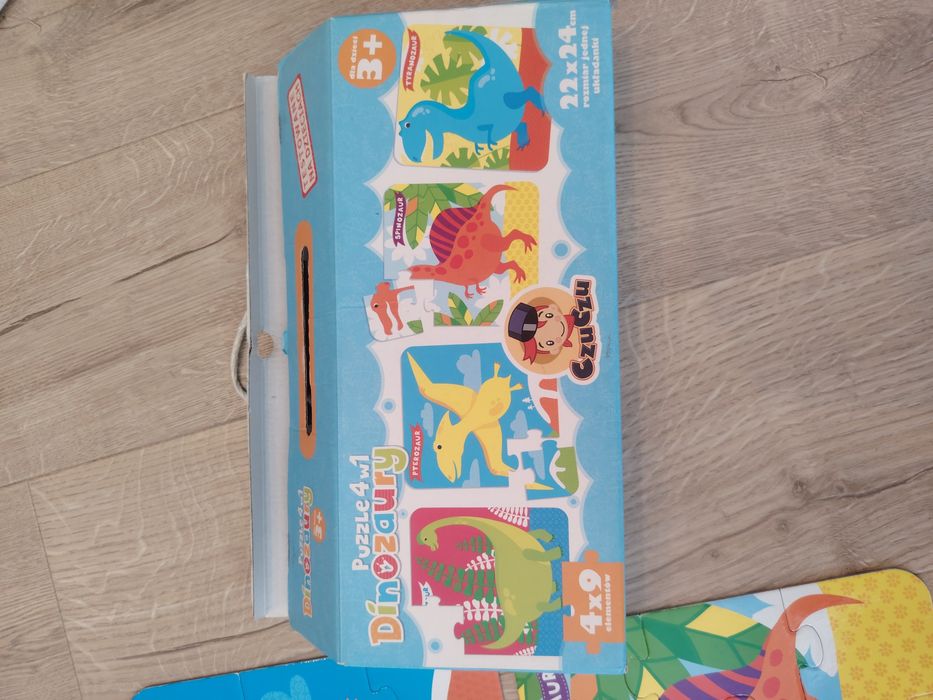 Puzzle dinozaury czuczu i puzzle drewniane