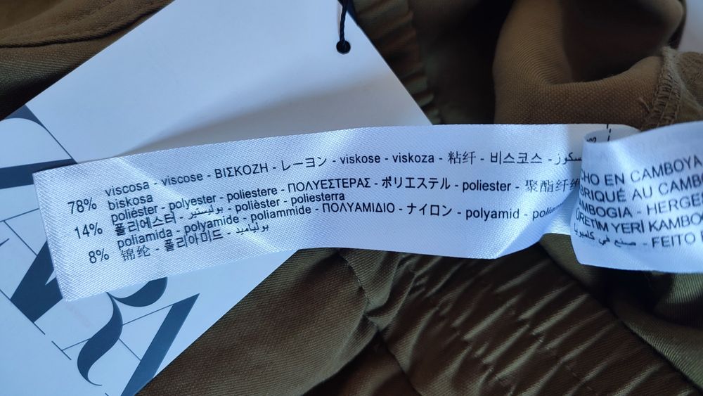 Zara Spodnie carrot wiskoza S/M