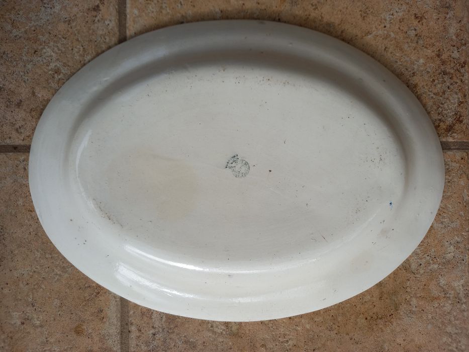 Travessa antiga pintada à mão