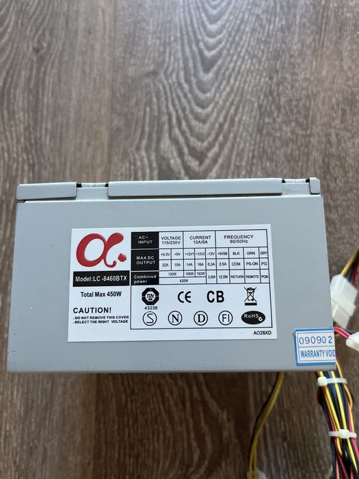 Fonte de alimentação computador 450 W