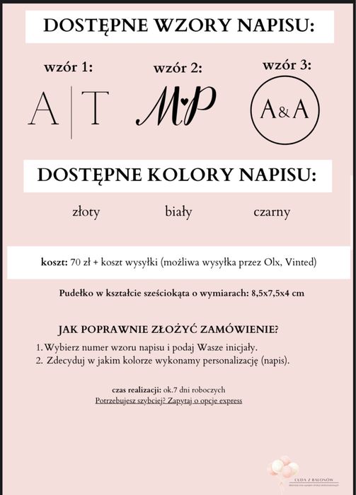 Pudełko na obrączki szklane ozdobne na wesele ślub