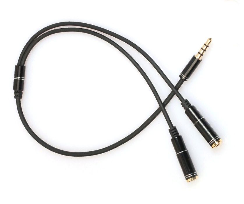 Переходник для наушников микрофон аудио ПК PC Audio Mic гарнитура: 100 ...