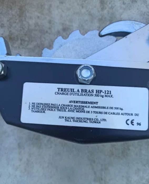 Guincho manual de 500 kg