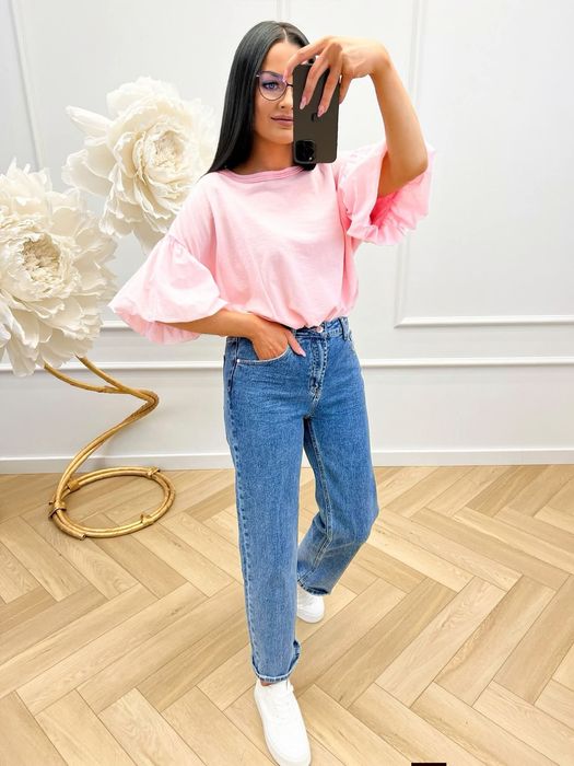 Bluzka damska koszulka t-shirt mu mu oversize hit viral style new hot Basic must have retro vintage boho premium nowa cukierek