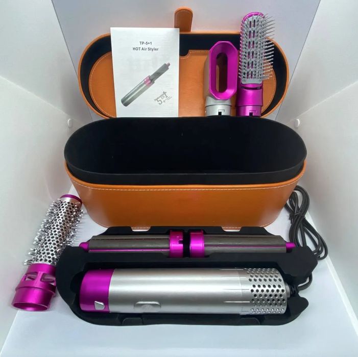 Стайлер для волосся 5 насадок у комплекті + чохол HAIR BRUSH Dayson
