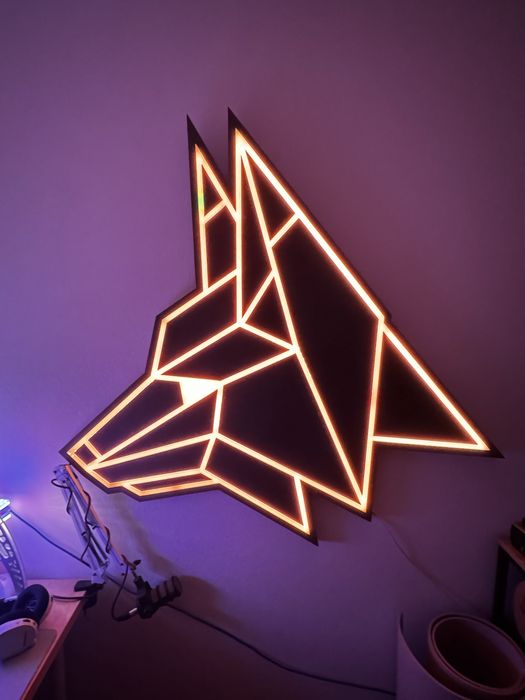 Logo neon lobo RGB