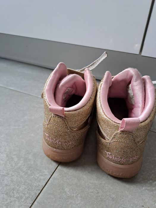 Adidasy,  sneakersy,półbuty Skechers  różowo-zlote