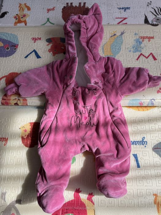 Велюровий комбез 1-3 міс