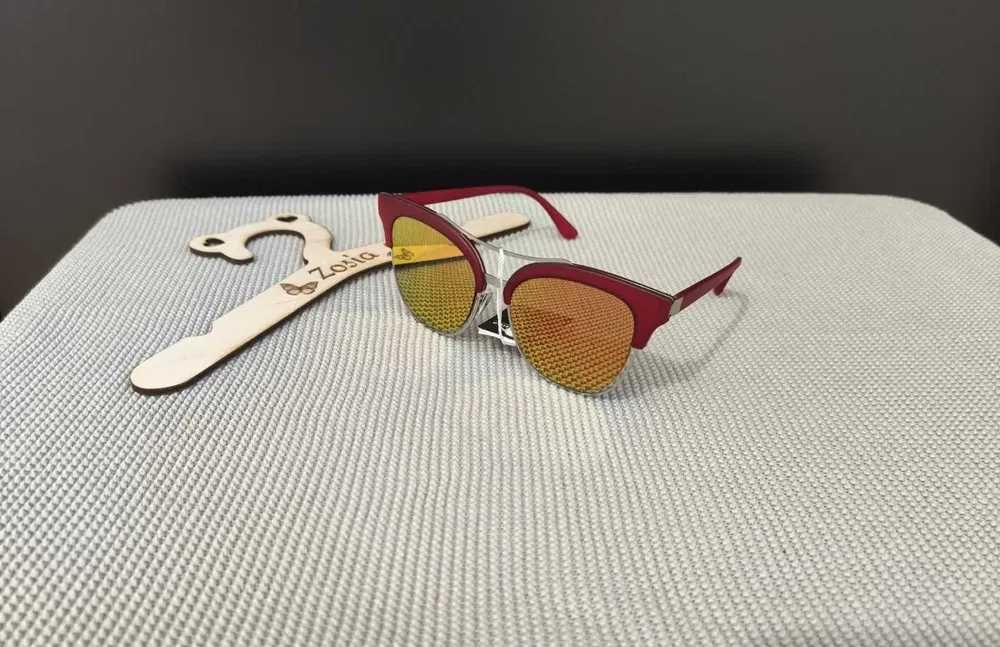 Modne nowe czerwone okulary dla kobiet przeciwsłoneczne UV400 hit 6.