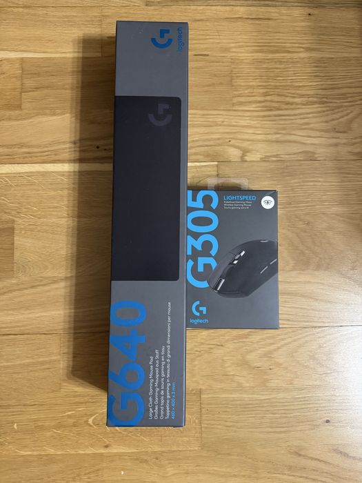Продам Миша LOGITECH Wireless Gaming Mouse G305 Black , Килимок для миші ігровий Logitech G640 .