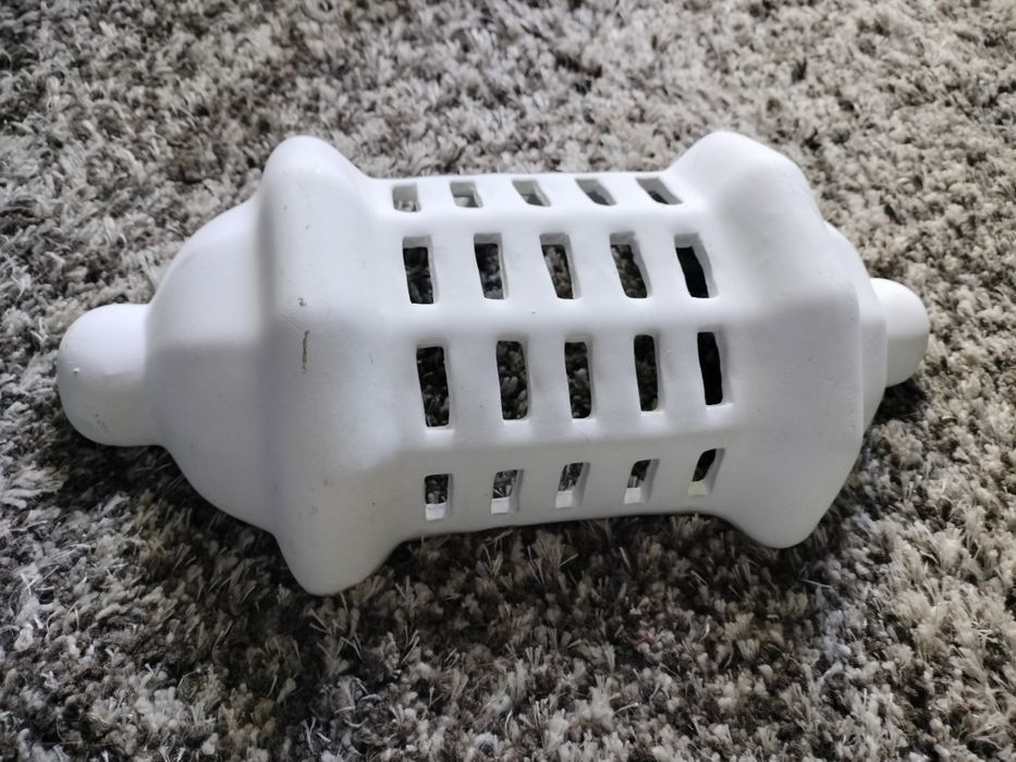 Candeeiro em gesso branco