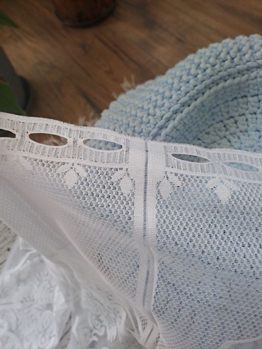 Białe firanki zazdrostka 2 sztuki