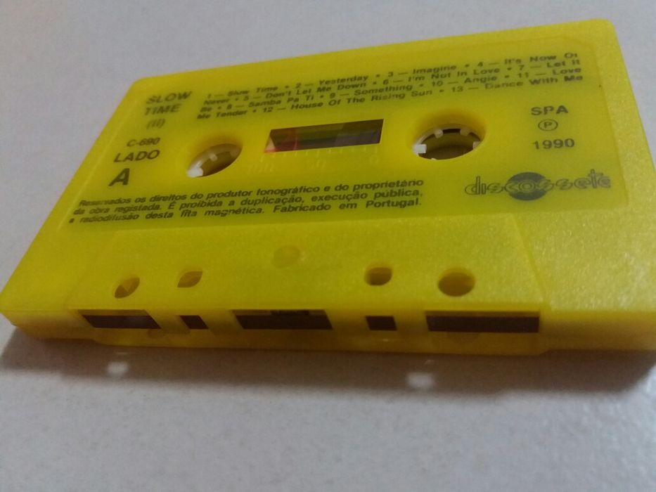 Lote de 2 cassetes audio 60's Slows
