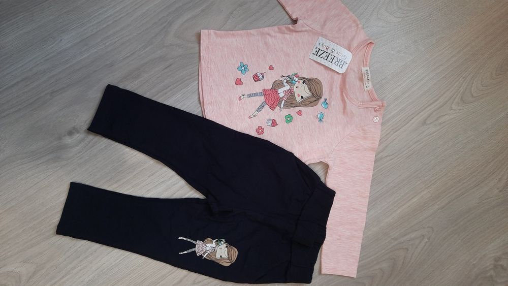 Новий костюм BREEZE для дівчинки (кофта+штани), р. 80