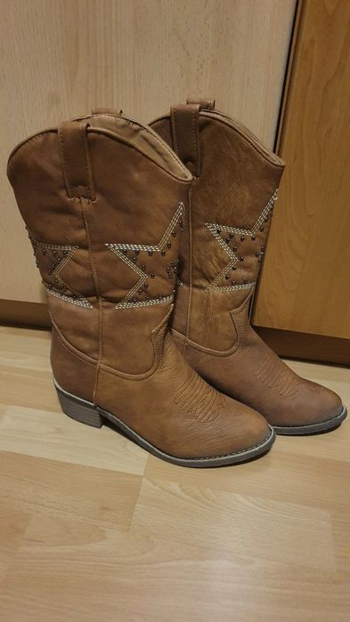 Kozaki damskie kowbojki. rozmiar 37 + GRATIS !!