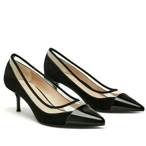 Zara szpilki 38 vinyl zamszowe czólenka święta sylwester