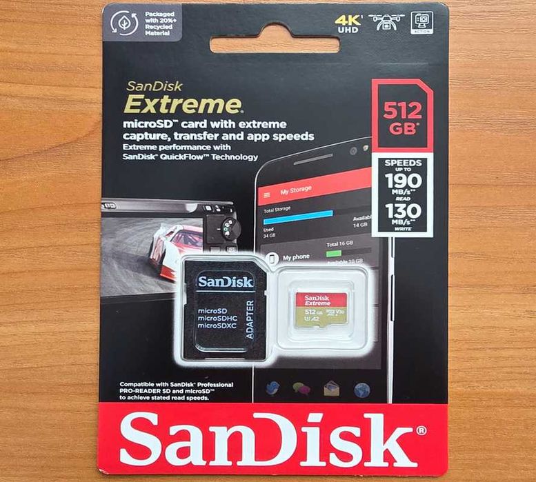 Sandisk Extreme 512GB + adapter