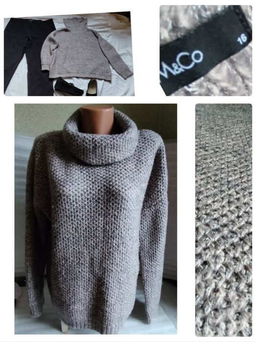 Свитер шерсть, мохер. р 60-62