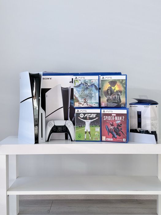 PlayStation 5 Slim 1 TB z napędem – bogaty zestaw