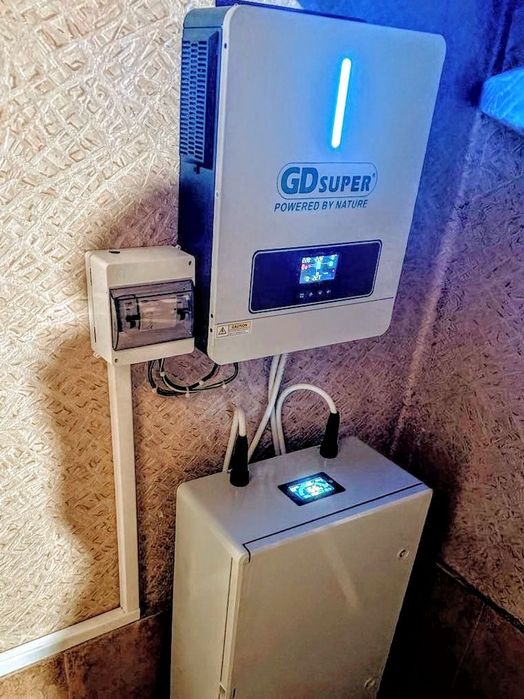 Аккумулятор +инвертор комплект сборка батарея зарядная станция lifepo4