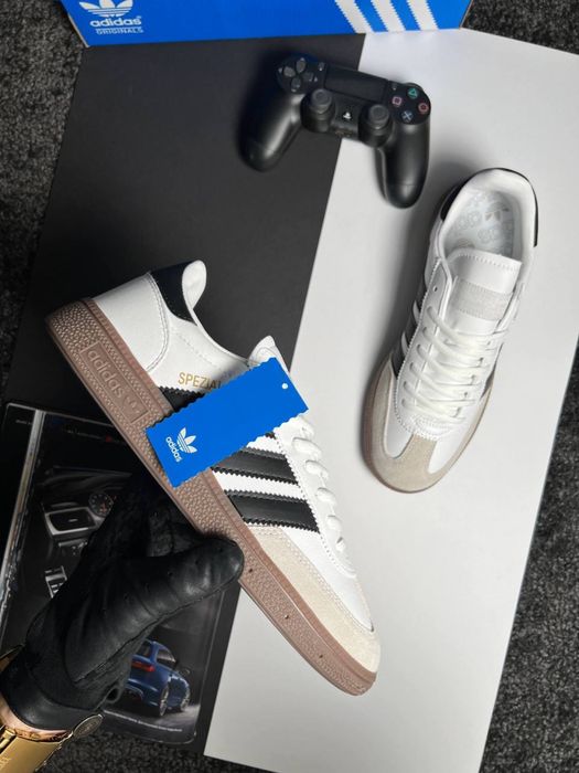 Чоловічі кросівки адідас Adidas Handball Spezial White Black [41-45]
