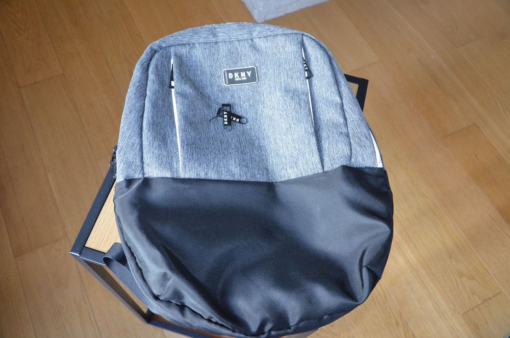 elegancki plecak DKNY czarna szary