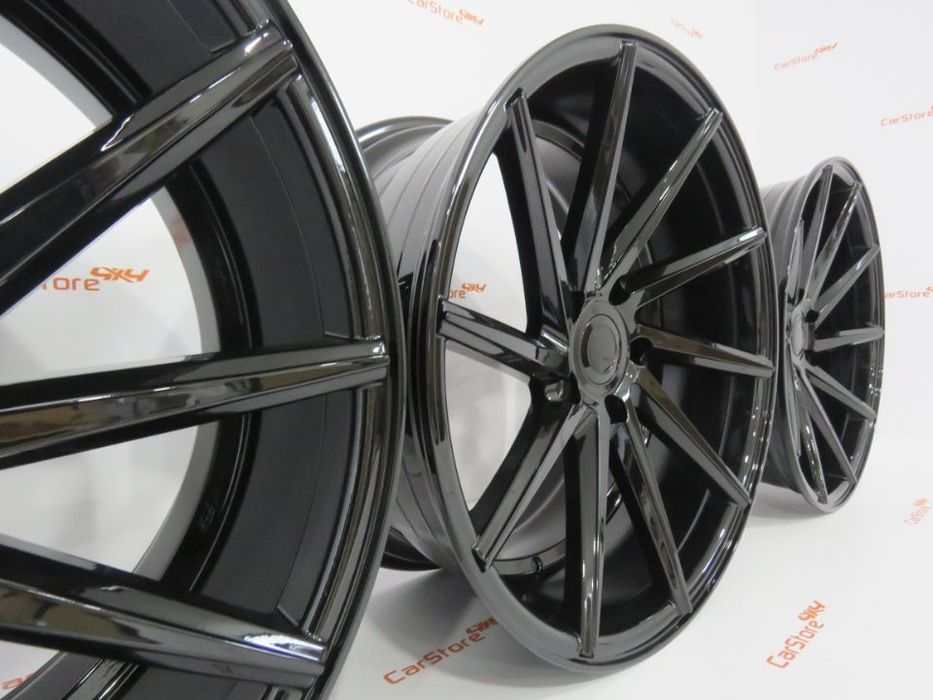 Jantes Look Vossen Cvt 20 x 8.5 et33 + 10 et 40 5x120 Preto Brilhante
