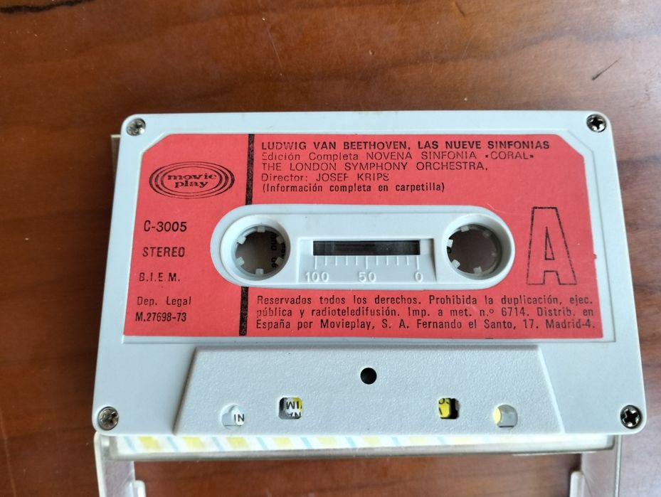 Antiga K7 Nona Sinfonia de Beethoven