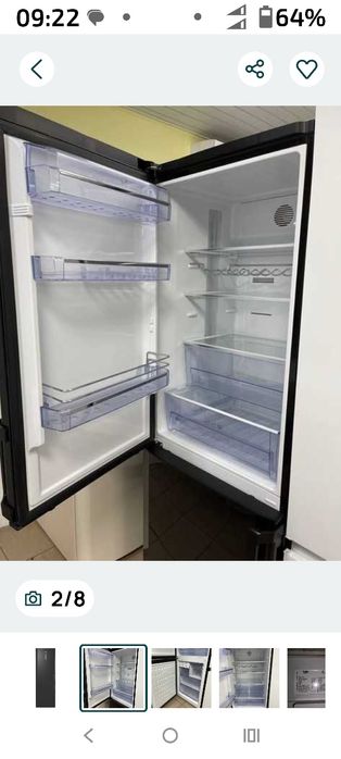 Холодильник 185см BEKO K60360NE Black