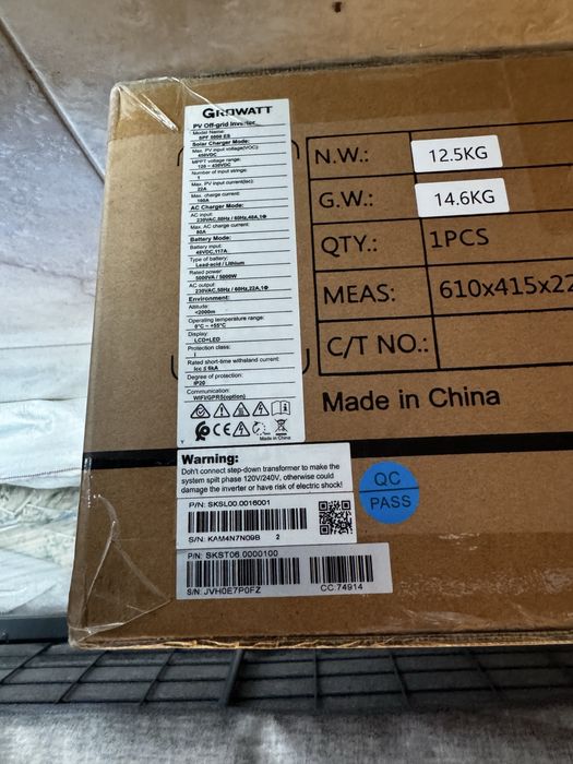 Инвертор Growatt 5 КВт