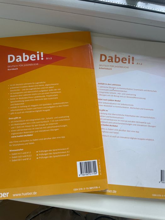 Підручники з Німецької мови Dabei A1.2 arbeitsbuch, kursbuch