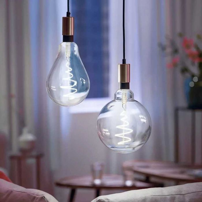 Велика Ø 20см смарт лампа WiZ Smart LED Filament G200 Globe 6.5W E27