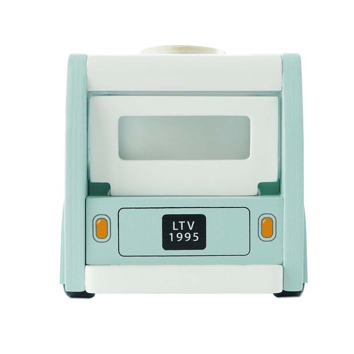 Drewniany kamper retro, wakacyjny samochód, Le Toy Van TV478c