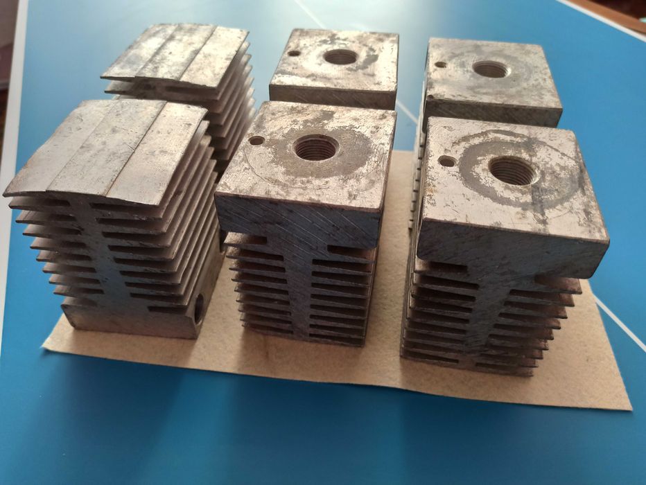 Радіатор охолоджувач силових штирьових діодів, тиристорів 80*70*98 М20