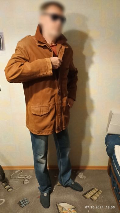 Куртка кожаная, мужская р. XXL  рост 185-195 Испания