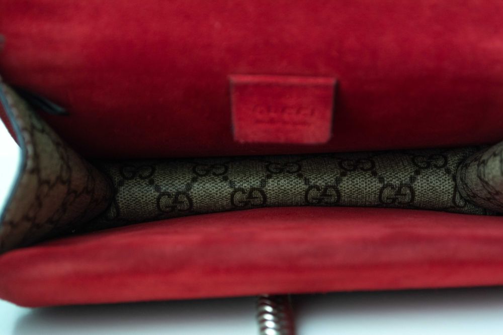 GUCCI Dionysus GG bordowa torebka skóra