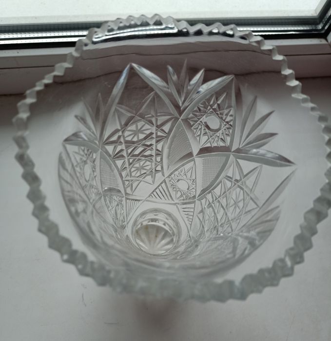 Кришталь. Ваза радянських часів 23см