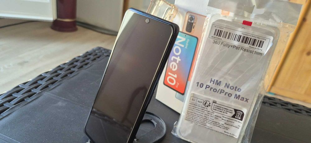 Xiaomi Redmi Note 10 Pro 128GB (Como Novo) + Carregador 33W + Capas e Películas