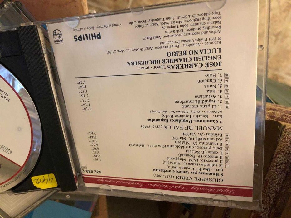 Verdi - Falla - Songs Canzoni Canciones Songs Cd Germany, cd