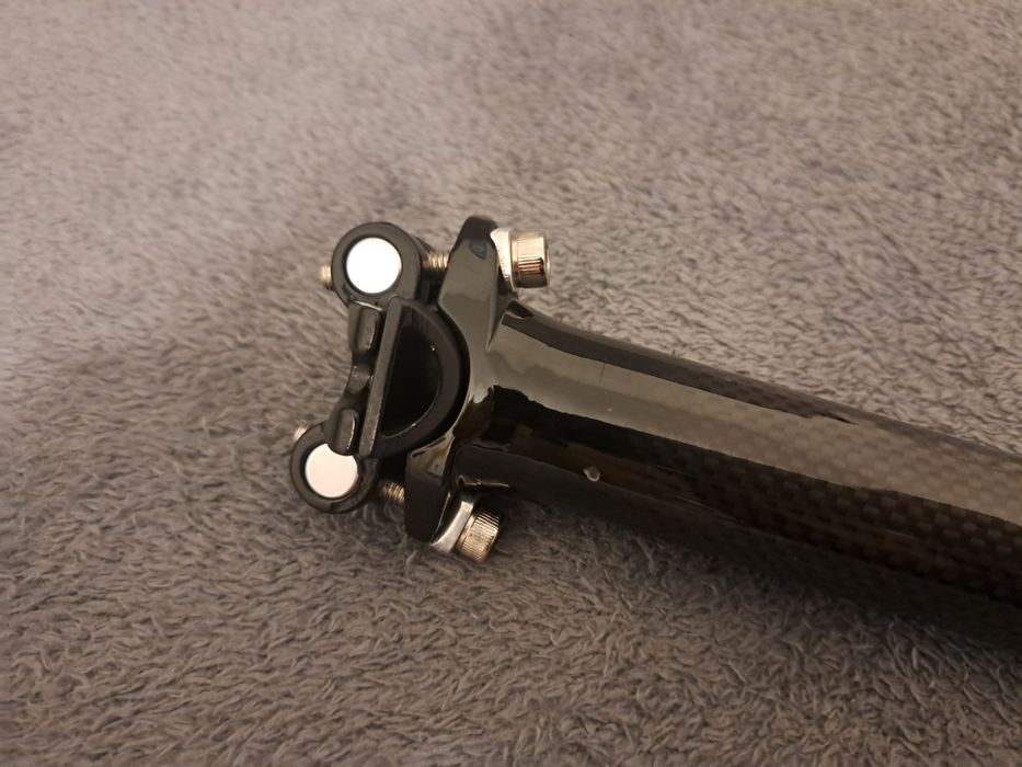 Karbonowa Sztyca 31,6 x 350mm Toseek Włókno Węglowe NOWA