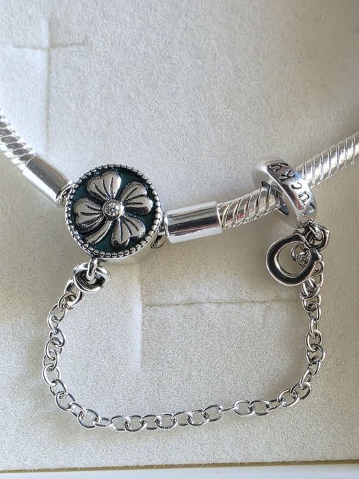 Bransoletka srebrna weżykowa do charms pandora prezent r 17cm