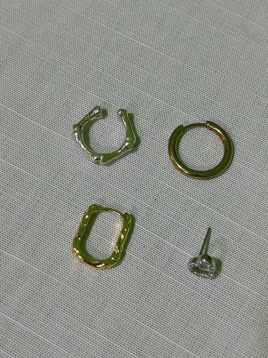 Conjunto de Peças de Bijuteria Elegantes | Ear Cuff, Argolas e Brinco | Conjunto ou Individual