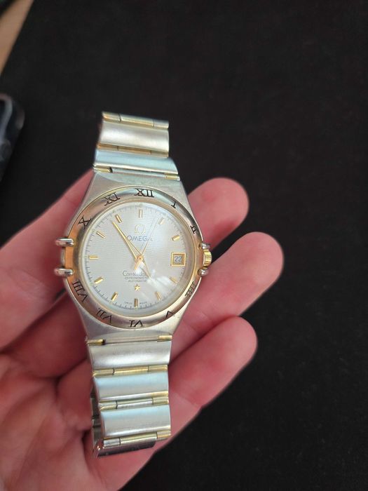 Zegarek vintage uszkodzony, mechaniczny, automatyczny, typu omega