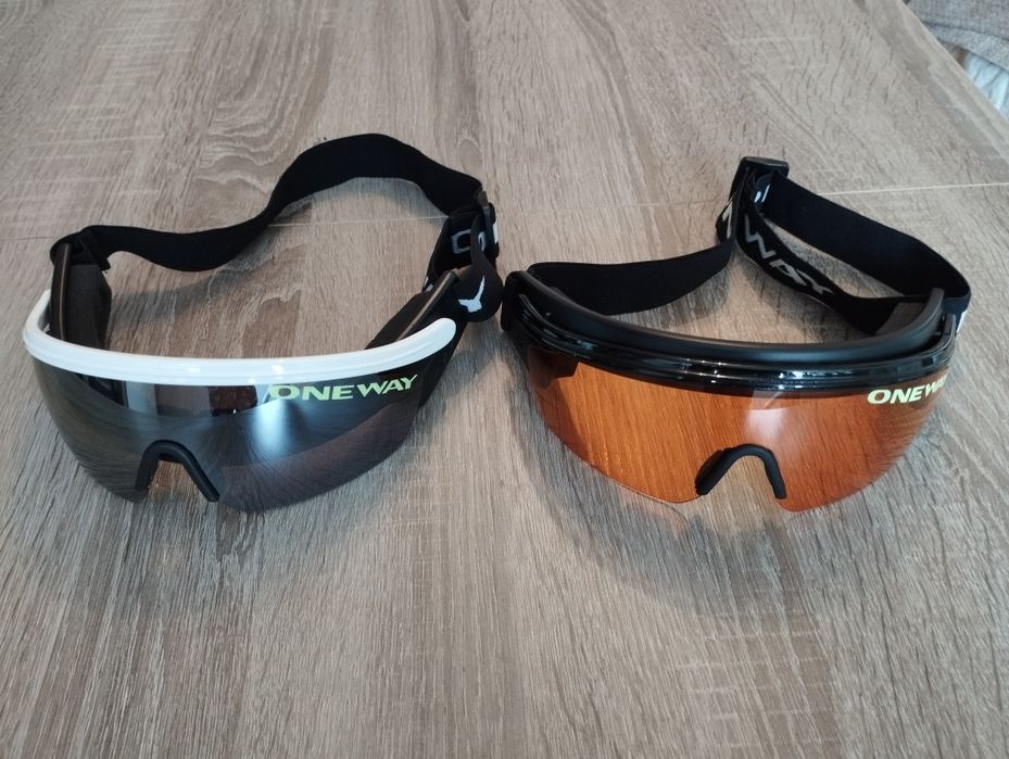 NIŻSZA CENA Gogle/Okulary narciarskie biegowe, nowe ONE WAY