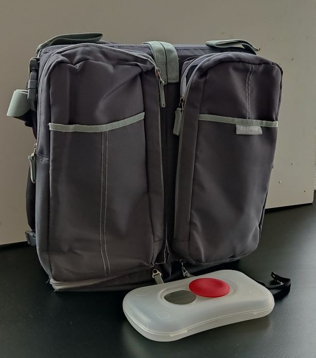 3 em 1 : Mala de bebe + Alcofa + Muda fraldas