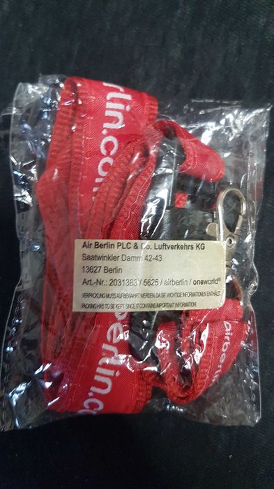 smycz do kluczy Air Berlin kolekcjonerska