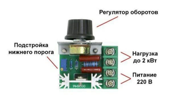 Регулятор напруги 2кВт, регулятор оборотів, регулятор напряжения, 4кВт